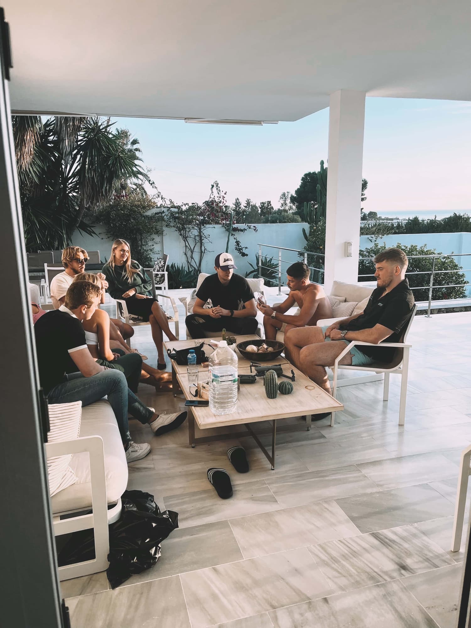 Helix members at a Marbella villa
